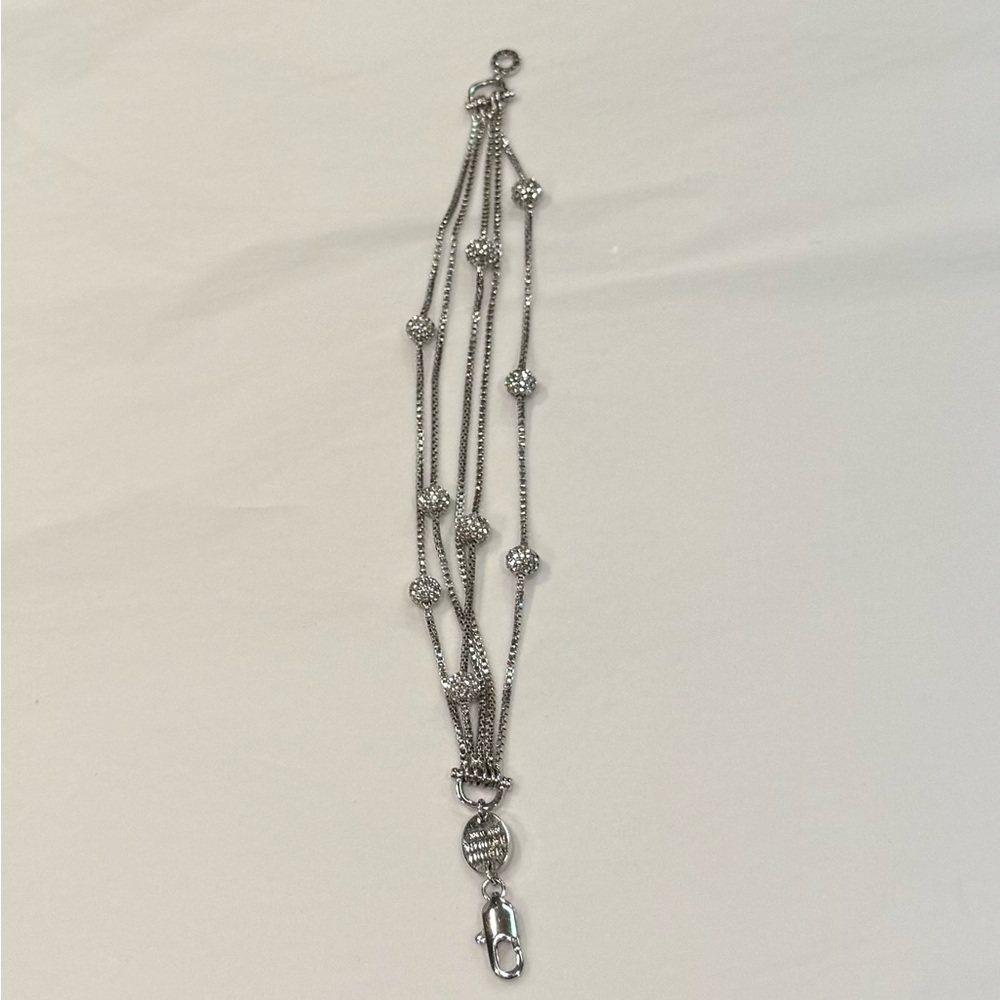 Henri Bendel Silver Multi-Strand Bracelet